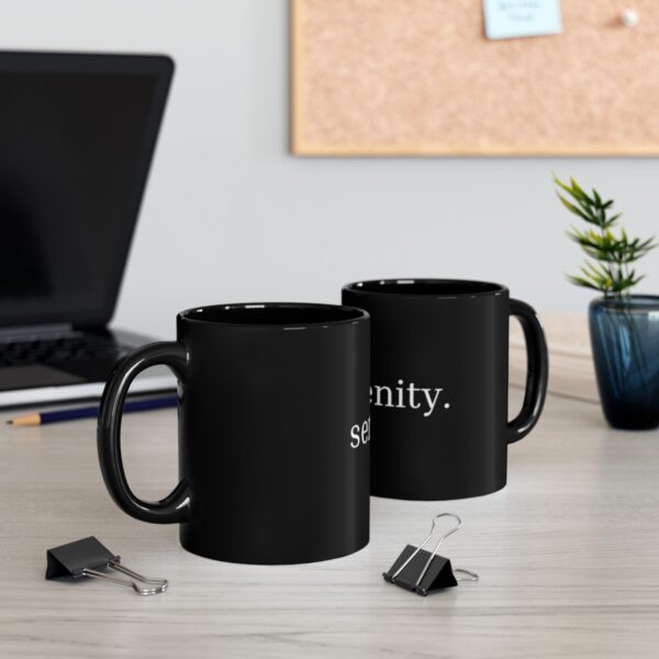 "Serenity" Black Mug (11oz, 15oz) - Image 16