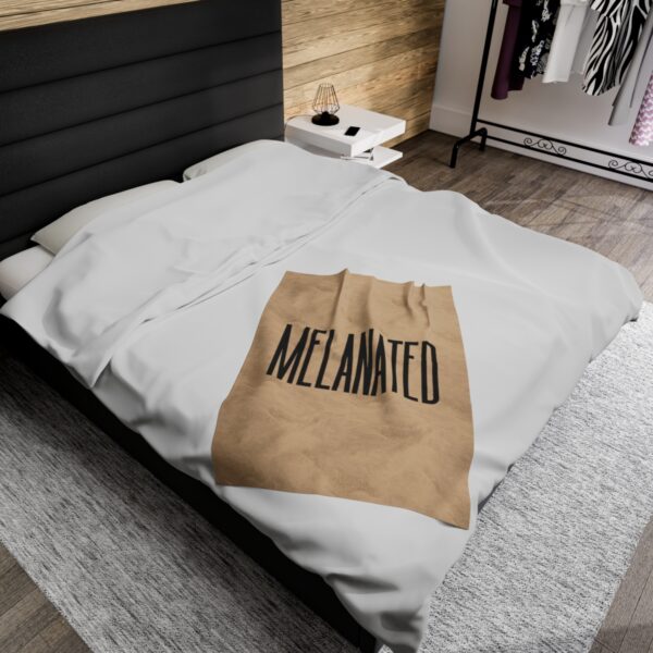 "Melanated" Velveteen Plush Blanket - Image 12