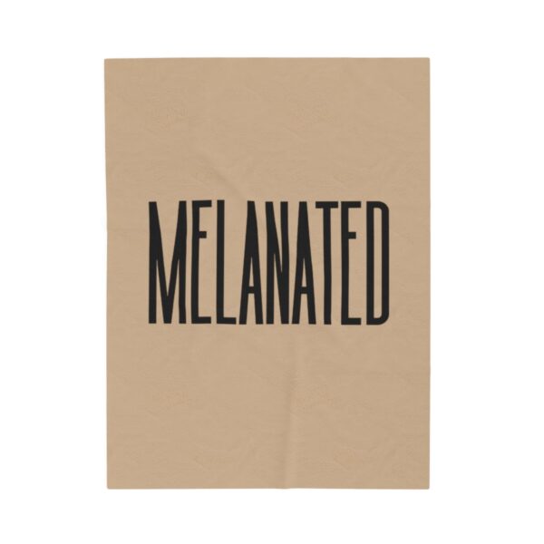 "Melanated" Velveteen Plush Blanket - Image 9