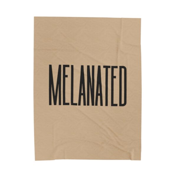 "Melanated" Velveteen Plush Blanket - Image 2