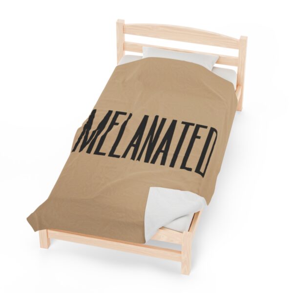 "Melanated" Velveteen Plush Blanket - Image 5