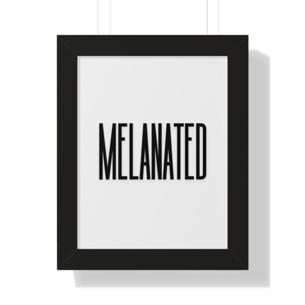 "Melanated" Framed Vertical Poster - Image 2