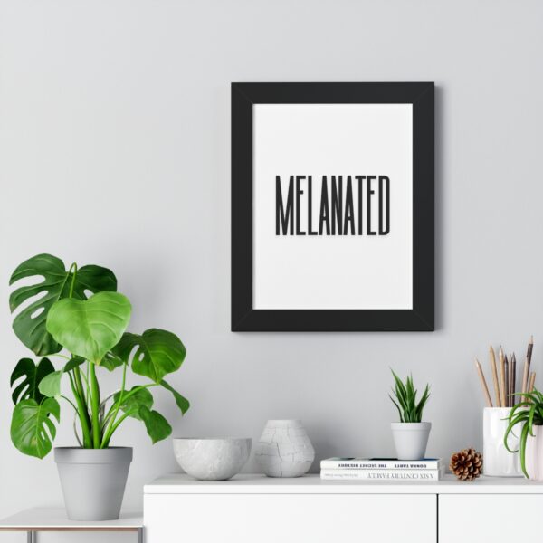 "Melanated" Framed Vertical Poster