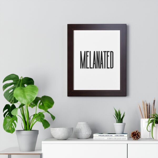 "Melanated" Framed Vertical Poster - Image 5