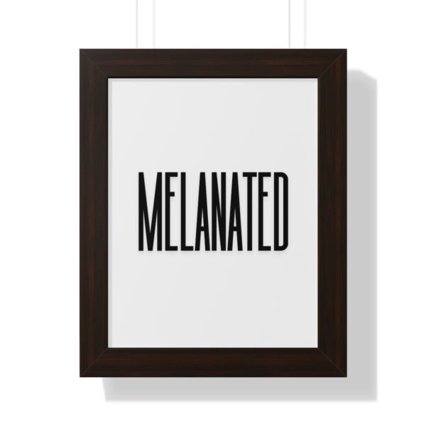 "Melanated" Framed Vertical Poster - Image 4