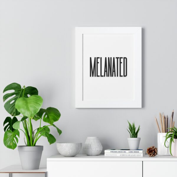 "Melanated" Framed Vertical Poster - Image 8