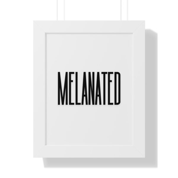 "Melanated" Framed Vertical Poster - Image 7