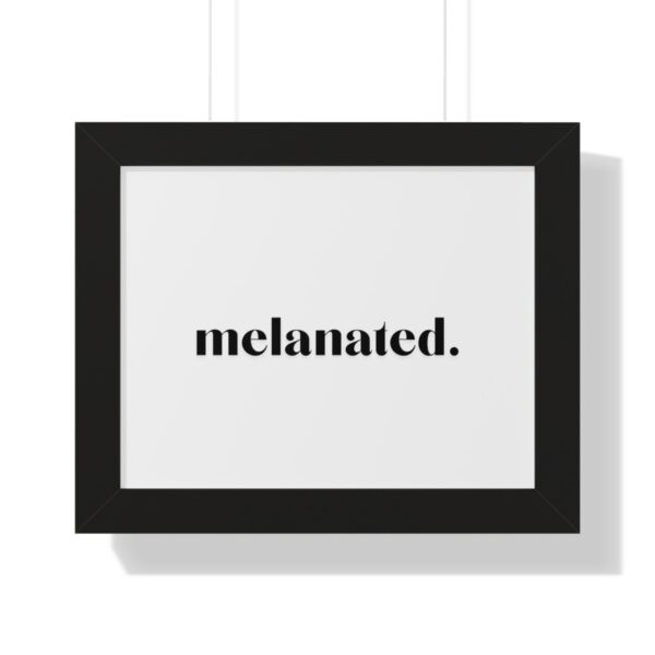 "Melanated" Framed Horizontal Poster - Image 2