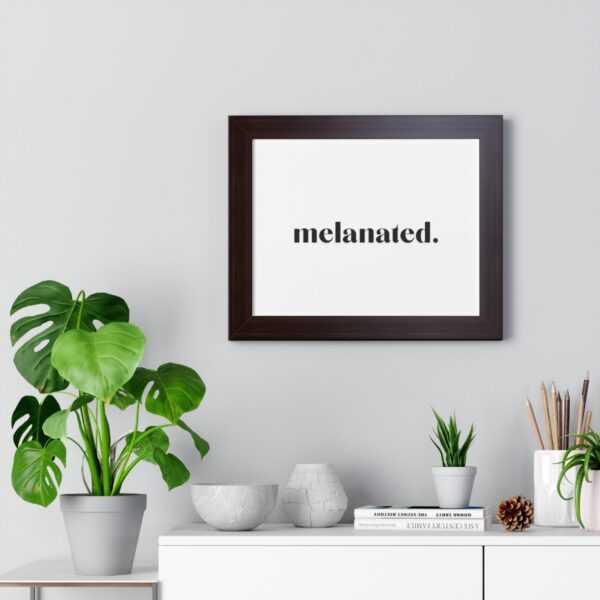 "Melanated" Framed Horizontal Poster - Image 5