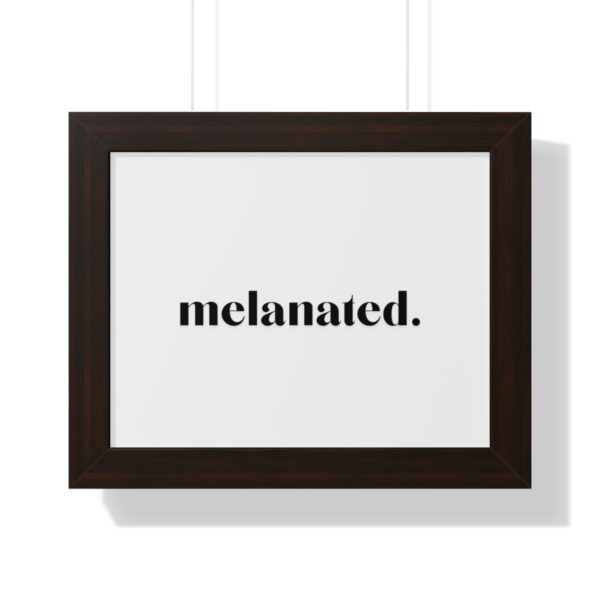 "Melanated" Framed Horizontal Poster - Image 4