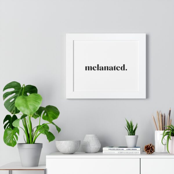 "Melanated" Framed Horizontal Poster - Image 8