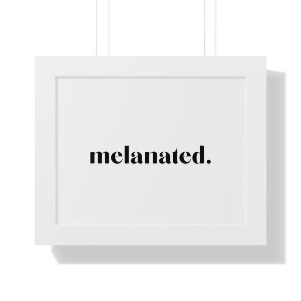 "Melanated" Framed Horizontal Poster - Image 7