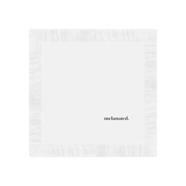 "Melanated" White Coined Napkins - Image 8