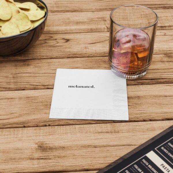 "Melanated" White Coined Napkins - Image 12