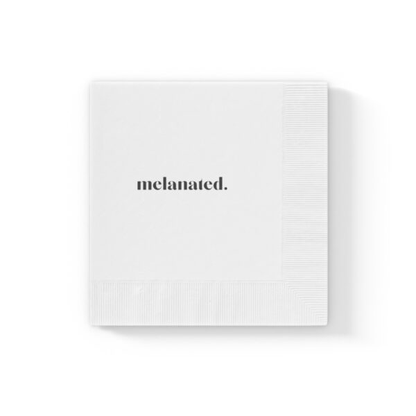 "Melanated" White Coined Napkins - Image 7