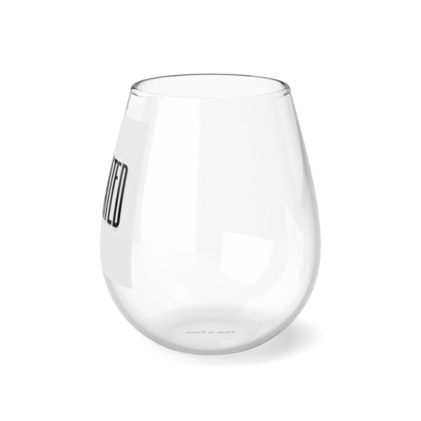 "Melanated" Stemless Wine Glass, 11.75oz - Image 3