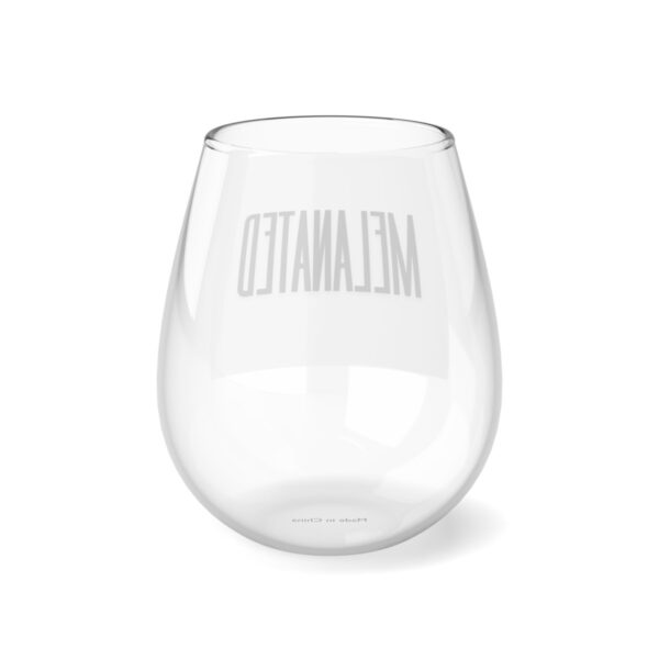 "Melanated" Stemless Wine Glass, 11.75oz - Image 4