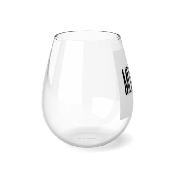 "Melanated" Stemless Wine Glass, 11.75oz - Image 5